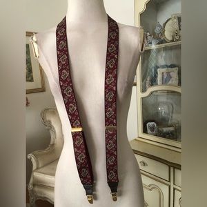 Pelican men’s suspenders paisley print O/S great condition